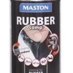 Kumimaalispray Musta Puolikiiltävä 400ml Maston Rubbercomp