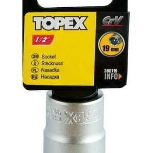 Hylsy 1/2" 19mm Topex