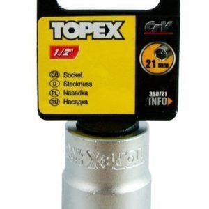 Hylsy 1/2" 21mm Topex