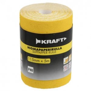 Kraft Hiomapaperirulla 115mm 5m G40