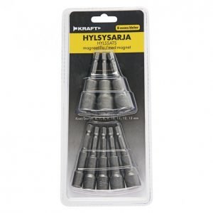 Kraft Hylsysarja 6-12mm 8osaa Magneetti