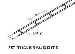 Leca Tikasrauta BI 37R rst 10 kpl