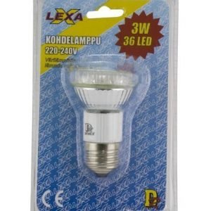 Led-Kohdelamppu 3w 36 Led 30 000h Gu10 Lexxa Greenx