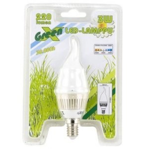 Led-Kynttilälamppu Liekkimuoto 3w E14 30 000h Lexxa Greenx