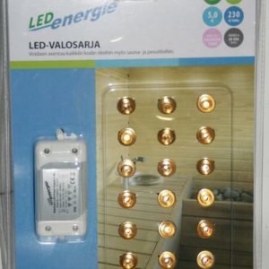 Led-Valosarja 18xled Messinki Esim. Saunaan