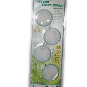 Led-Valosarja 4 X Pyöreä Pintavalaisin 6w