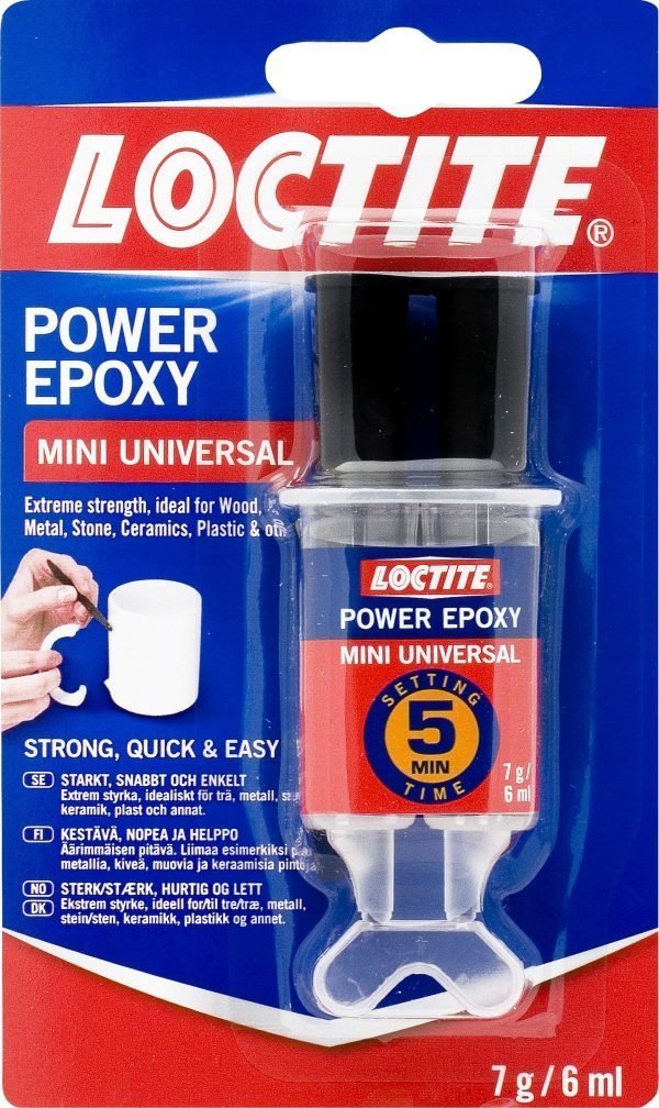 Loctite Power Epoxy Universal Syringe Mini 5 Min Epoksiliima