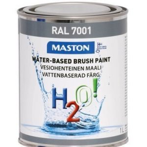 Maali Hopeanharmaa Ral7001 1l Maston H2o!