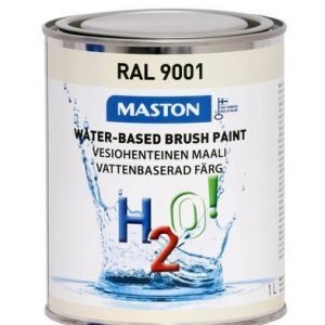 Maali Kermanvalkoinen Ral9001 1l Maston H2o!