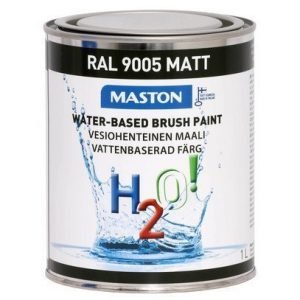 Maali Syvänmusta Matta Ral9005 1l Maston H2o!