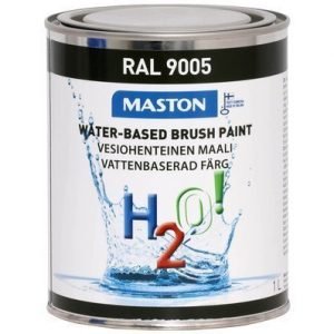 Maali Syvänmusta Ral9005 1l Maston H2o!