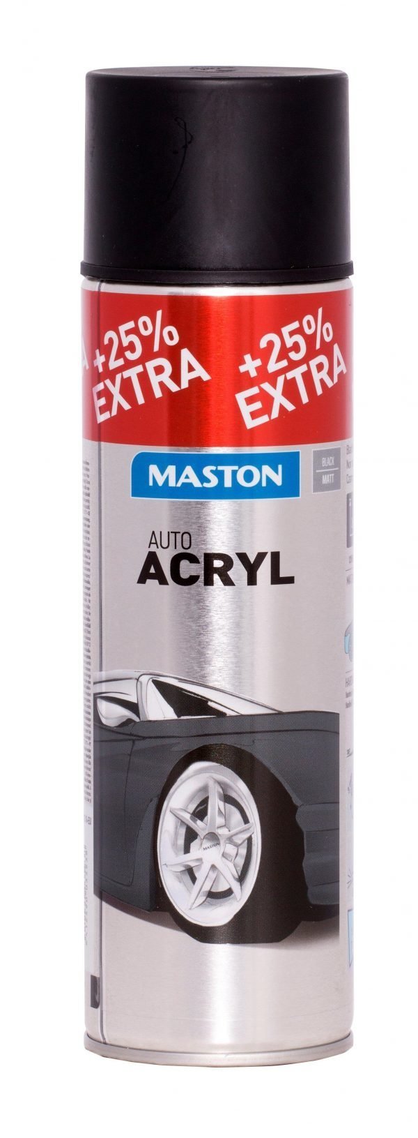 Maston Automix Mattblack Spray Spraymaali 400 Ml