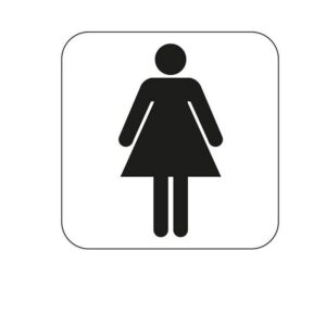 Merkki Habo naisten WC Valkoinen|Musta