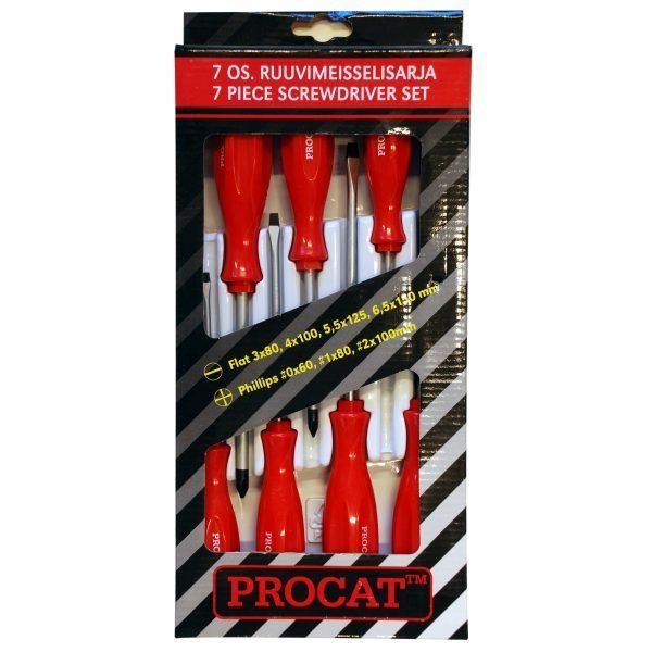 Procat Ruuvimeisselisarja 7-Osainen