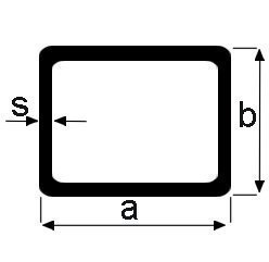 Putkipalkki teräs suorakaide 100x80x3