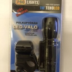 Pyöränvalo/Taskulamppu 1w Teholed 100-110lumen Pro1lights