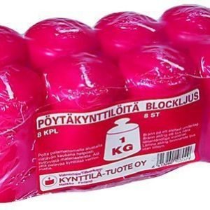 Pöytäkynttilä Punainen 8kpl