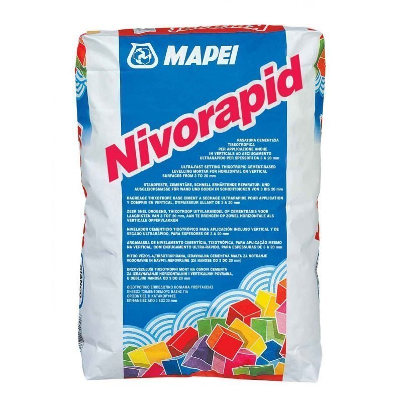 Seinä- ja lattiatasoite Nivorapid 20 kg