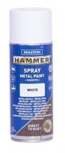 Spraymaali 400ml Hammer Sileä Valkoinen Maston