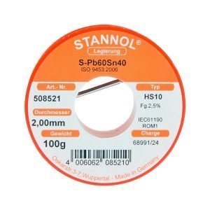 Stannol Juotoslanka 100 G / 2 Mm