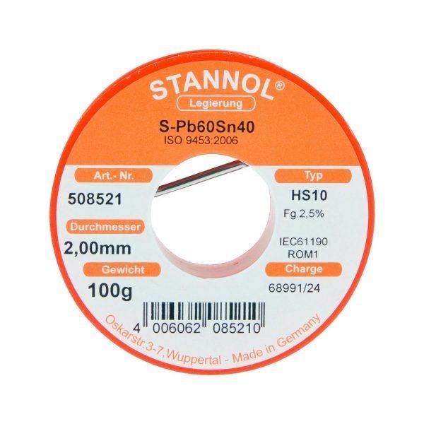 Stannol Juotoslanka 100 G / 2 Mm