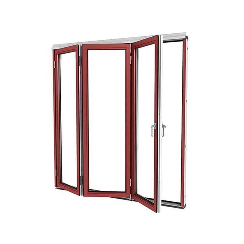 Taitettava ovi Isomax Alumiini Punainen