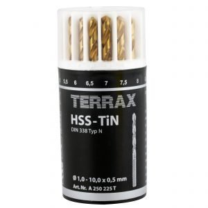 Terrax Titaaniporasarja 1-10 Mm