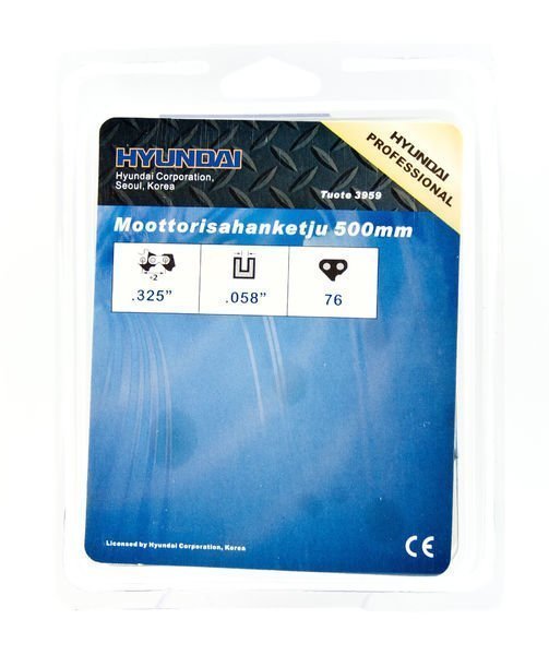 Ter ketju Moottorisahan Ketju 500mm 325 058 76 Lenkki Hyundai 