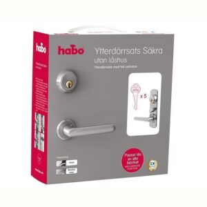 Ulko-ovisarja Säkra Habo Harjattu kromi