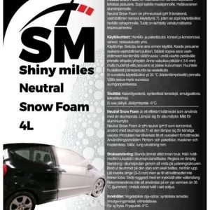 Vaahdottimen Pesuaine 1l Neutral Snow Foam Shiny Miles