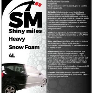 Vaahdottimen Pesuaine 4l Heavy Snow Foam Shiny Miles