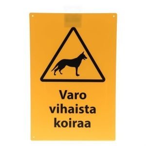 Varoituskyltti: "varo Vihaista Koiraa" Xpert