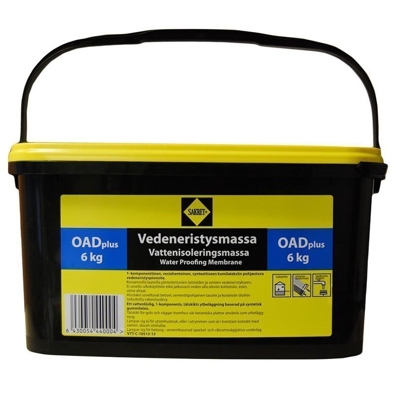 Vedeneristysmassa Sakret OAD Plus 6kg