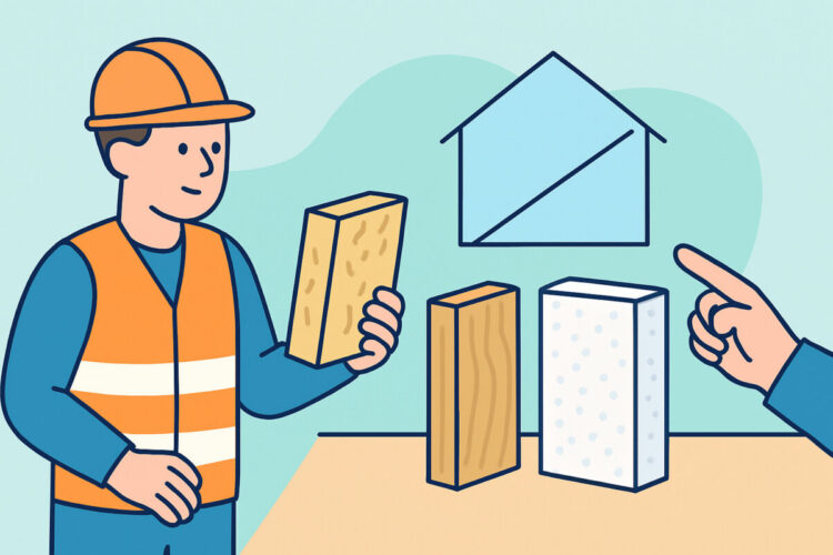 Eristemateriaalien vertailu – mineraalivilla puukuitu ja EPS
