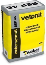 weber.vetonit REP 45 Korjauslaasti 25 kg