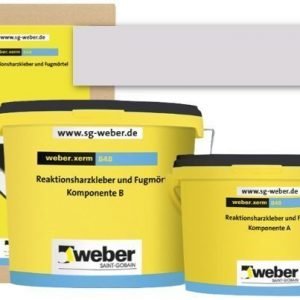 weber.xerm 848 Epoksisaumalaasti Hopeanharmaa 4 kg